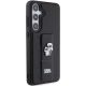 4. Karl Lagerfeld Gripstand Saffiano Karl&Choupette Pins case for Samsung Galaxy S24+ - black