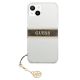 3. Guess GUHCP13SKB4GBR iPhone 13 mini 5.4" Transparent hardcase 4G Brown Strap Charm