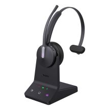 Yealink WH64 Workstation Mono Headset Wired & Wireless Headband Office/Call Center USB Type-C Bluetooth Charging Stand Black