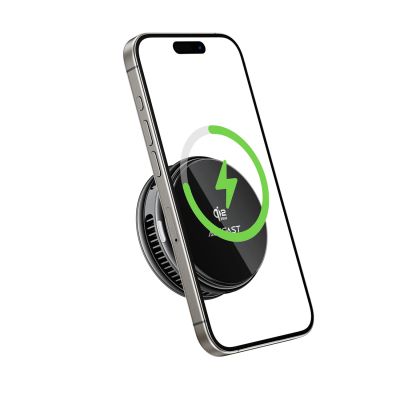 5. Acefast E47 Qi2 25W Magnetic Wireless Charger with Cooling - Black