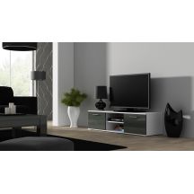 TV cabinet SOHO 140 white/grey gloss