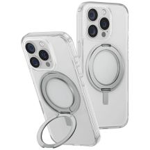 Uniq Swivix 360 Rotating Kickstand Case for iPhone 16 Pro - Transparent