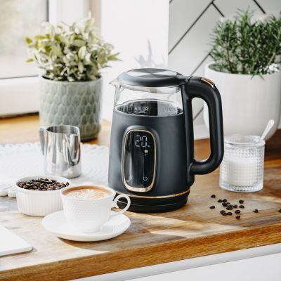 17. ADLER AD 1305 electric kettle black and gold