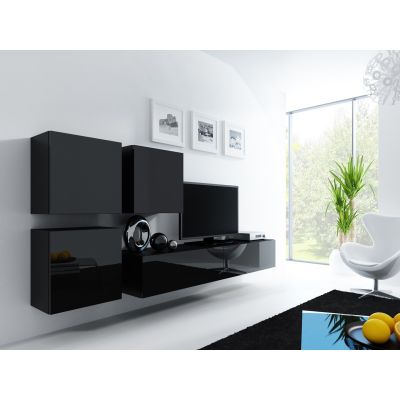 2. VIGO square display cabinet 50/50/30 black/gloss black