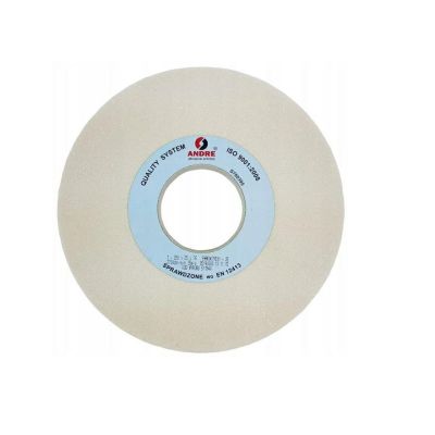 ANDRE FLAT GRINDING WHEEL 250mm x 25mm x 76mm 99A60K7VE01-35 WHITE "TYPE 1"