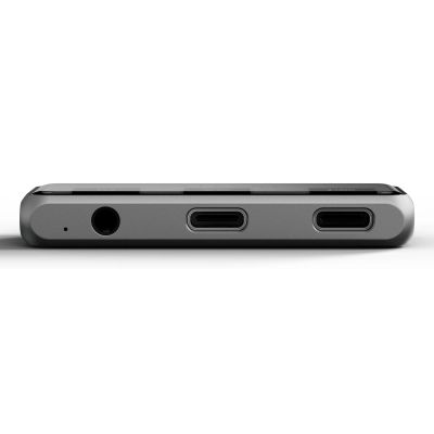 3. Satechi Mobile XR Hub mobile USB-C adapter with audio (1x USB-C 100W PD; 2.0 data and audio, 1x USB-C DP 1.4 4K@60Hz; 3.0 10 Gbps, 1x 3.5mm audio in/out) space gray