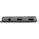 3. Satechi Mobile XR Hub mobile USB-C adapter with audio (1x USB-C 100W PD; 2.0 data and audio, 1x USB-C DP 1.4 4K@60Hz; 3.0 10 Gbps, 1x 3.5mm audio in/out) space gray
