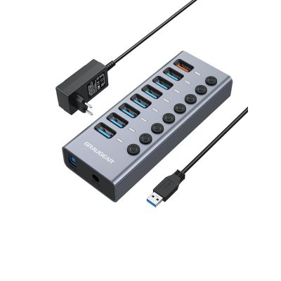 2. GRAUGEAR G-HUB71-A hubs and hubs USB 3.2 Gen 1 (3.1 Gen 1) Type-A 5000 Mbit/s