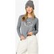 Women's SUPER.NATURAL W APRES SKI LS Long-Sleeve Shirt, Grey