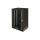 11. Digitus Unique 19" 20U wall-mounted network cabinet 600x450, glass door, black, undivided, assembled, 100kg