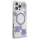 4. Guess Resin Flowers MagSafe case for iPhone 16 Pro - purple