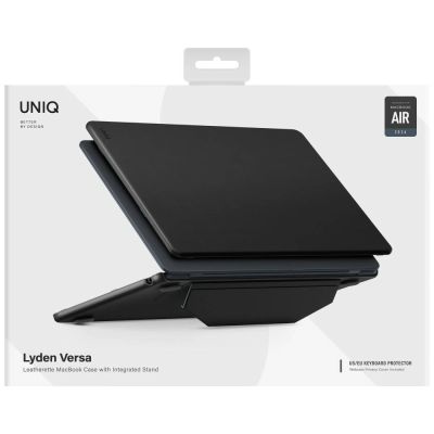 7. Uniq Lyden Versa Case for MacBook Air 13" 2022 / 2024 / 2025 / 2026 - Black