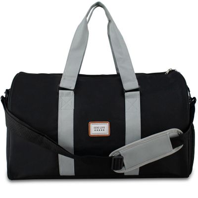 2. SPORTS/FITNESS BAG A3031 BLACK SEMI LINE