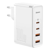 Baseus GaN2 Pro fast charger 100W USB / USB Type C Quick Charge 4+ Power Delivery white (CCGAN2P-L02)
