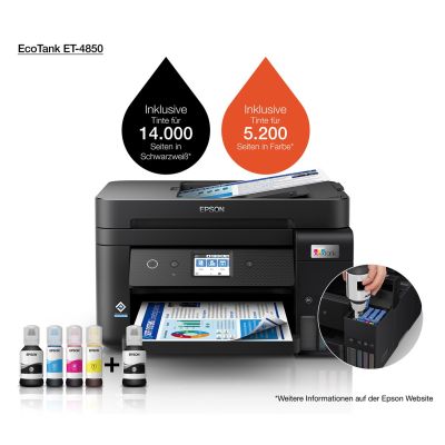 69. Epson EcoTank ET-4850 Inkjet A4 4800 x 1200 DPI 33 pages/min Wi-Fi