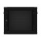 7. WALL-HUNG RACK CABINET 19" 9U 600X450 BLACK PERFORATED DOOR LANBERG (FLAT PACK)