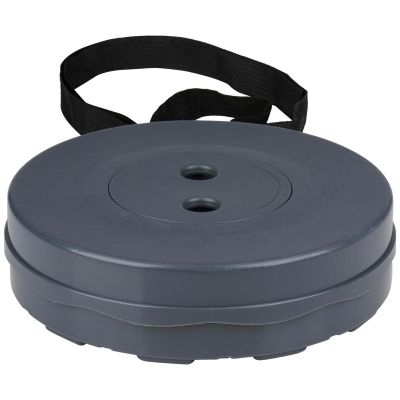 3. FISHING CHAIR TOURIST FOLDING STOOL GRAY diameter 25cm height 45.3cm