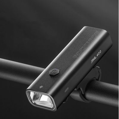 10. Rockbros 24310006001 Front Bike Light 400 lm + Micro USB Cable - USB-A - Black