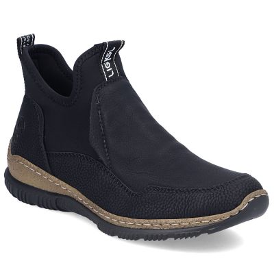 Women's black non-insulated ankle boots Rieker N3275-01