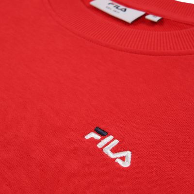 6. Fila Leverano Regular Crew Sweatshirt Red FAM0876 30002