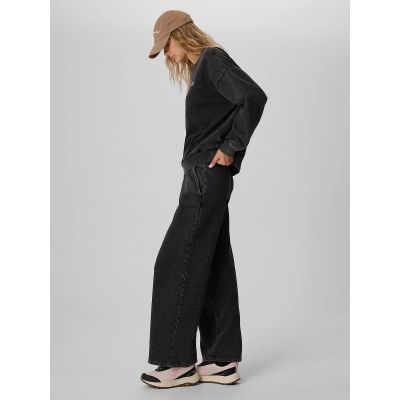 3. Women's wide-leg sweatpants 4F 4FRAW26TTROF2105-20S