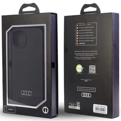 7. Audi Silicone Case iPhone 11 / Xr 6.1" black/black hardcase AU-LSRIP11-Q3/D1-BK