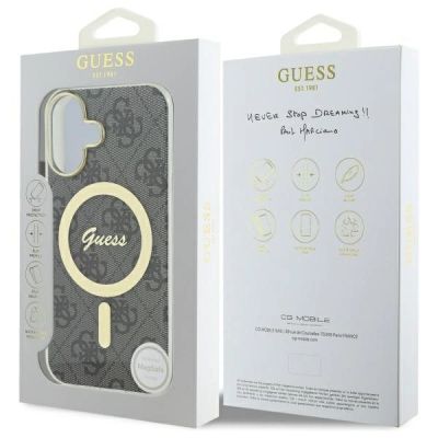 8. Guess IML 4G MagSafe Case for iPhone 16 Plus - Black