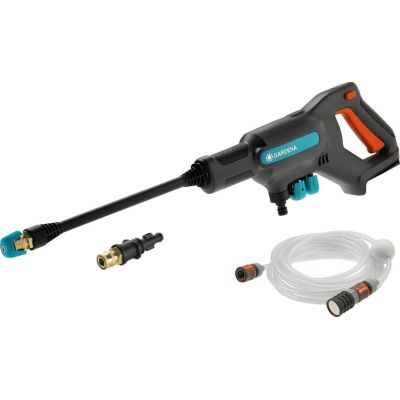 6. Gardena AquaClean 24/18V P4A Pressure Washer Compact Battery 250 l/h Black, Blue, Orange