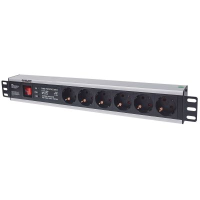6. Intellinet 713962 PDU 6-Outlet Power Distribution Unit 1.5U Black