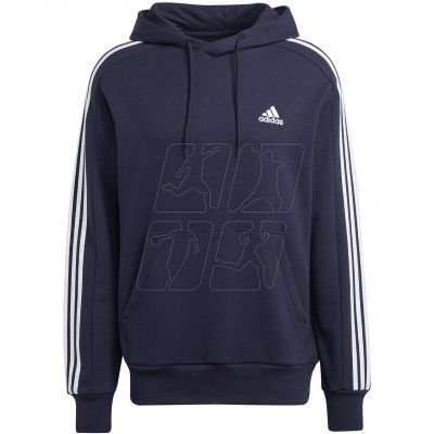 2. Adidas Essentials French Terry 3-Stripes Hoodie M IC0436