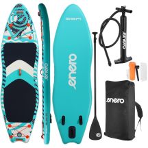 SET - SUP BOARD 140KG INFLATABLE ENERO 320x91x15CM SEA