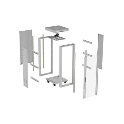 29. LANBERG FLOOR RACK CABINET 19" 42U 600X600 GRAY GLASS DOOR LCD (FLAT PACK) V2