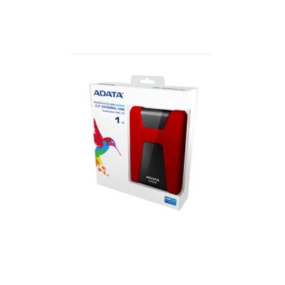 2. External HDD Drive ADATA HD650 (1TB; 2.5"; USB 3.2; red)