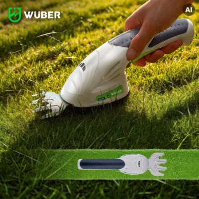 7. Cordless 2-in-1 hedge and grass trimmer, 7.2 V, 120 mm cutting, USB-C, W23320 WUBER