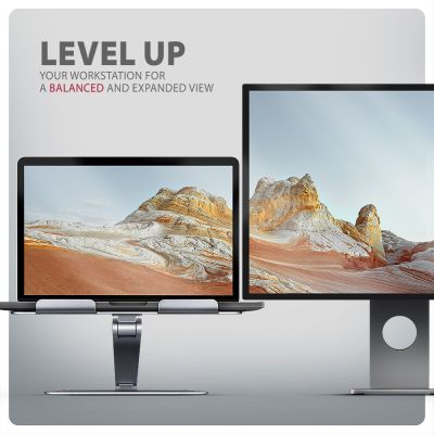 10. Axagon STND-LQ Laptop Stand Notebook Stand Gray 40.6 cm (16")