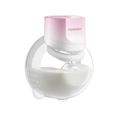 2. MOMCOZY S12 PRO+ Wearable Breast Pump Pink – Single Set