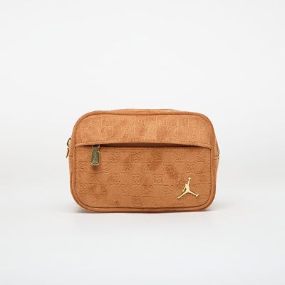Women's Air Jordan Suede Monogram Camera Bag Cognac - MA9207-X6X
