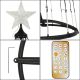 13. DECORATIVE CHRISTMAS TREE 550LED WARM WHITE 300CM BLACK