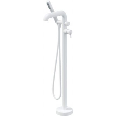 Freestanding bathtub faucet with shower set