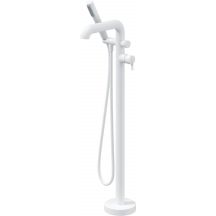 Freestanding bathtub faucet with shower set