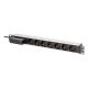 11. Digitus Aluminum 7-way socket strip with automatic switch