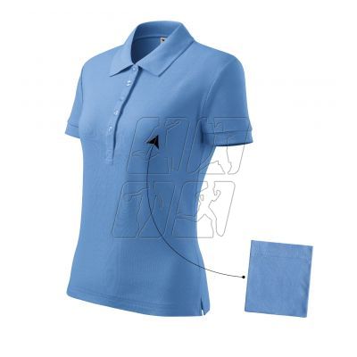 Malfini Cotton polo shirt W MLI-21315 sky blue