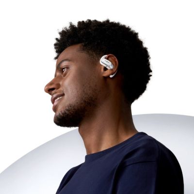 10. Shokz OpenFit Air Wireless In-Ear Headphones, White
