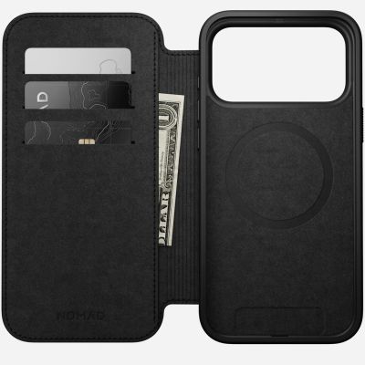 2. Nomad Modern Leather Folio Cell Phone Case 17.5 cm (6.9") Tan/Light Brown