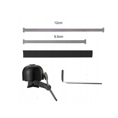 2. Rockbros 15-1BBK retro bicycle bell - black