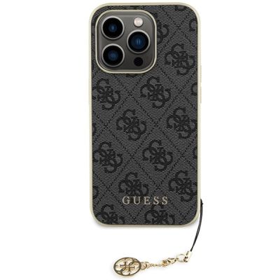 3. Guess GUHCP15LGF4GGR iPhone 15 Pro 6.1" gray/gray hardcase 4G Charms Collection