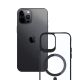 13. 3mk Satin Armor MagCase with MagSafe for iPhone 12 Pro Max - Clear with Black Frame