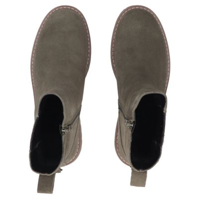 5. Women’s khaki leather Chelsea boots Filippo DBT7935