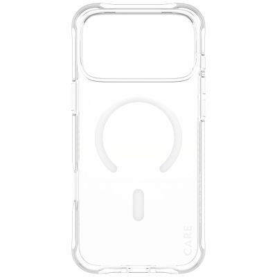 3. CARE by PanzerGlass Fashionable Samba Case w. White MagSafe for iPhone 17 Pro Max - Transparent
