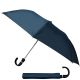 Short semi-automatic umbrella with wrapped handle, navy blue, SEMI LINE